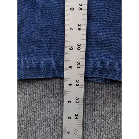 Mens Hedz-Up Extreme Denim Jean Jacket Size L Blue Embroidered - Picture 12 of 12